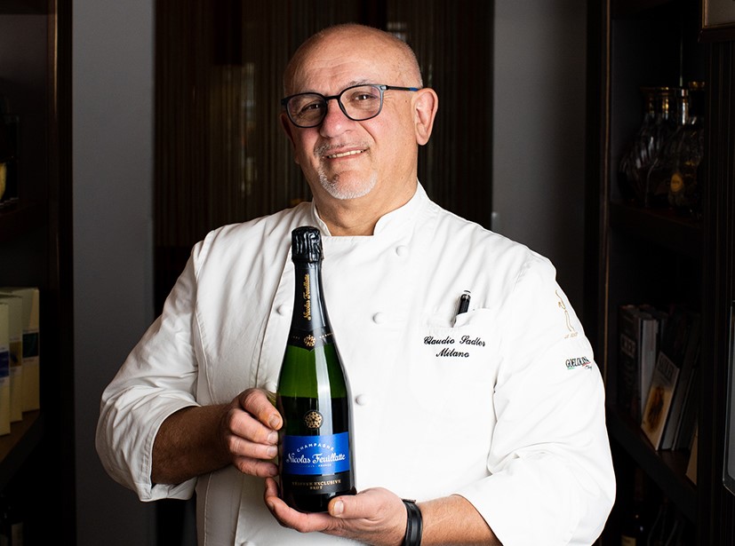 Claudio Sadler è il primo chef italiano partner di Nicolas Feuillatte